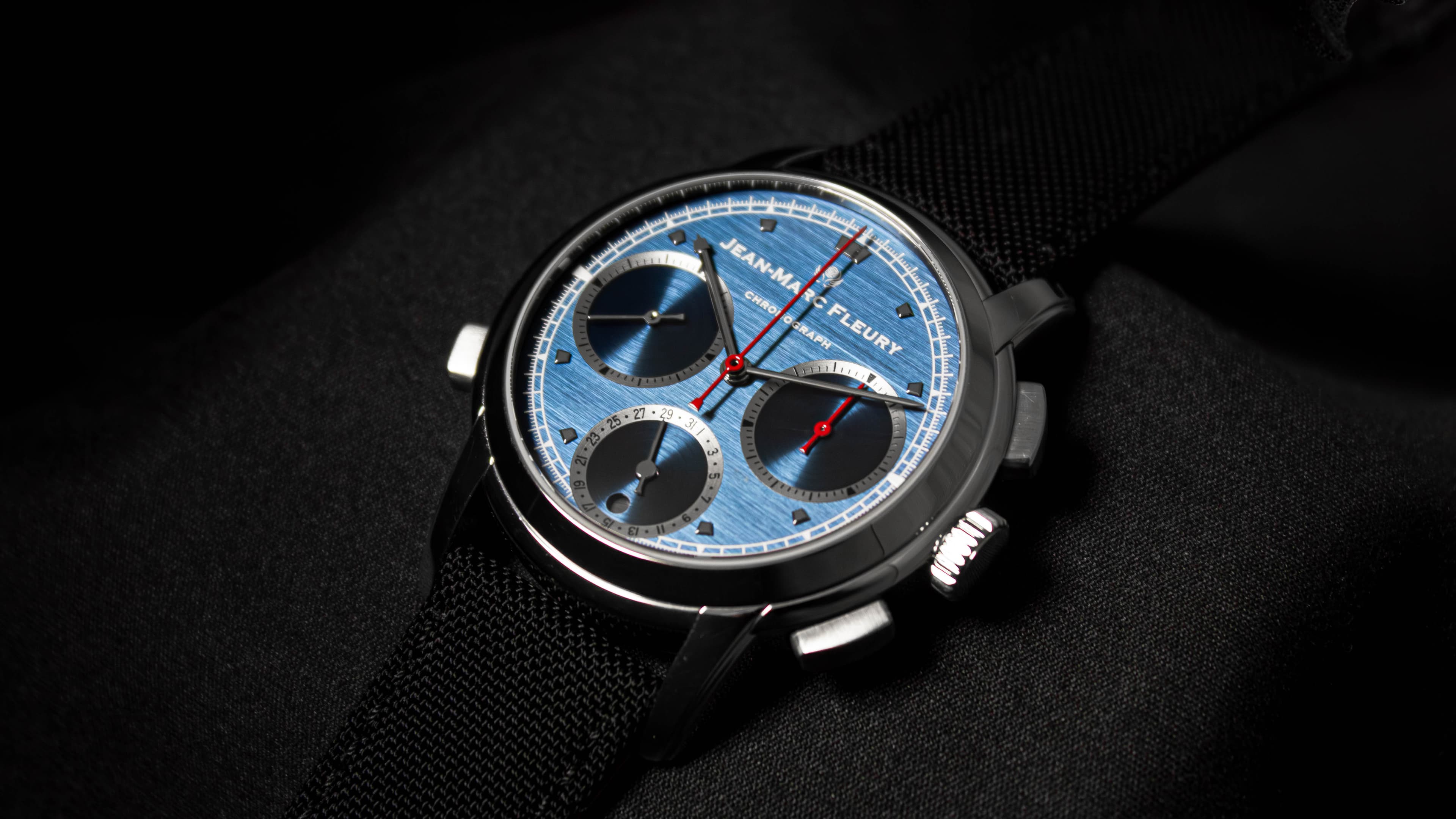 FM04 Chronographe cadran bleu