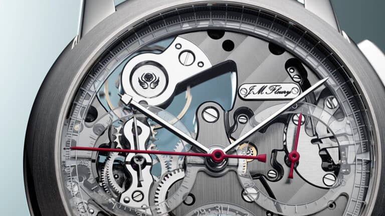 FXR-4 Openwork sapphire dial detail